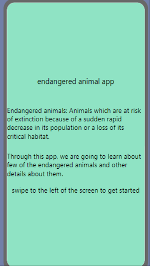 endangered animals-nambuhewage Screenshot 0