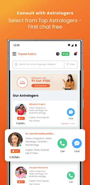 NamoAstro -Talk to Astrologers Screenshot 0