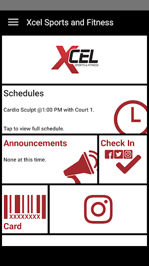 Xcel Sports and Fitness Screenshot 1