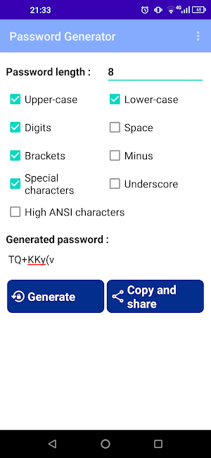 Password Generator Screenshot 0
