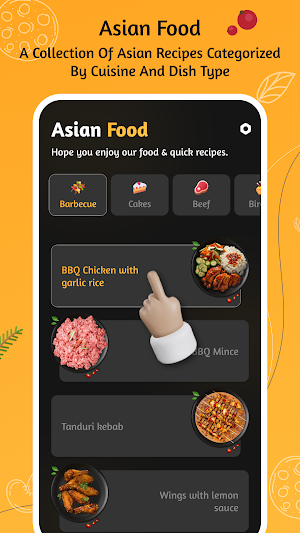 Asian Foods Recipes Cookbook Screenshot 2