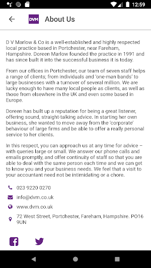 D V Marlow & Co - Accountants Screenshot 1
