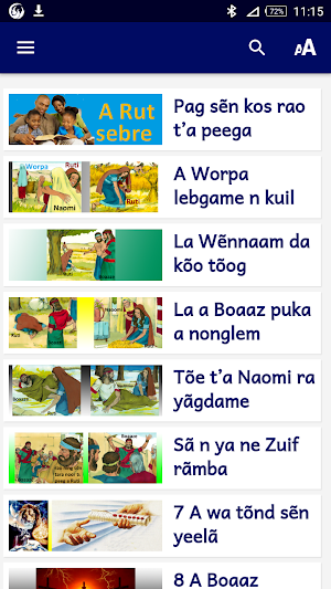 Histoire de Ruth en mooré Screenshot 0