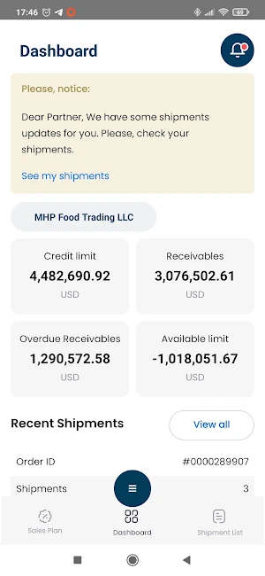 MHP Customer Portal Screenshot 1