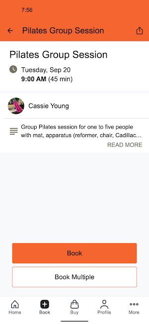 Trio Pilates Studio Screenshot 2