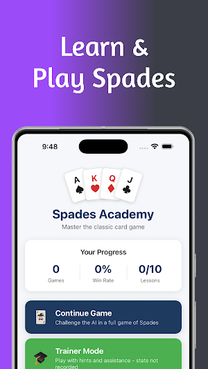 Spades Academy - Play & Learn Screenshot 0