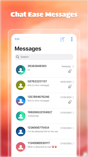 Chat Ease Messages Screenshot 0