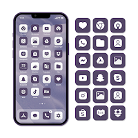 Wow Violet Theme - Icon Pack