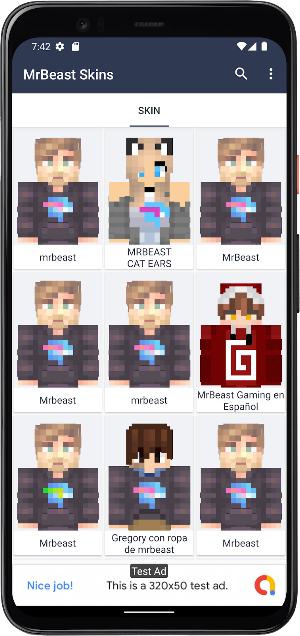 MrBeast Skins for Minecraft Screenshot 1