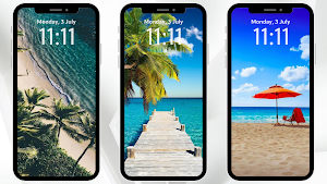 Tropical Beach Wallpaper Screenshot 3