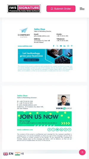 Email Signature Maker Screenshot 2