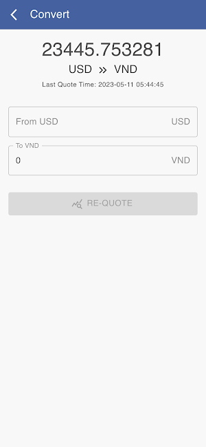 USD to VND Screenshot 1