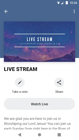 The River of Life Church App Screenshot 2