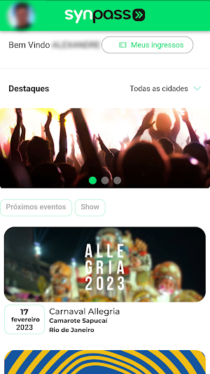 SynPass-Ingressos para Eventos Screenshot 1