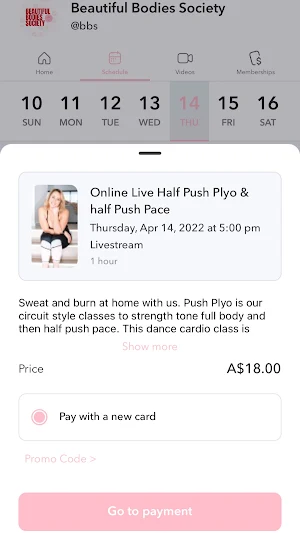 Beautiful Bodies Society App Screenshot 1