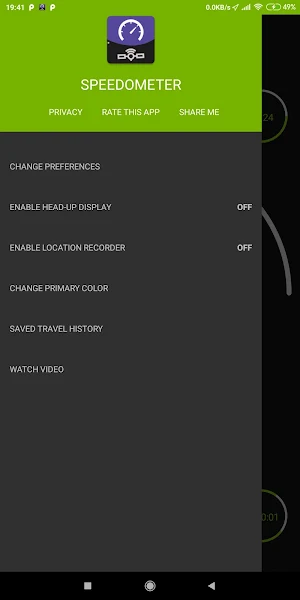 GPS Speedometer offline HUD Screenshot 0