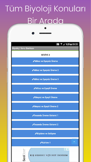 Biyoloji Soru Bankası İnternetsiz Screenshot 1