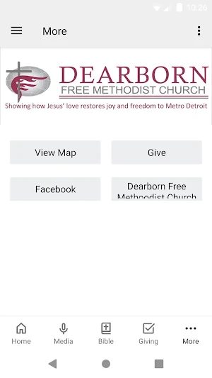 Dearborn Free Methodist Church Screenshot 2