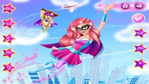 Super Hero Girl Dress Up Game Screenshot 1