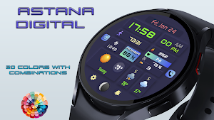 Astana Digital Watch Face Screenshot 2
