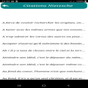 Citations de Friedrich Nietzsche Screenshot 3