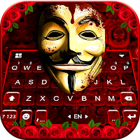 Rosy Anonymous Keyboard Background