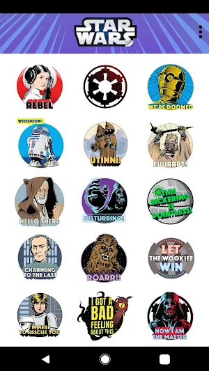 Star Wars Stickers: 40th Anniversary Screenshot 1