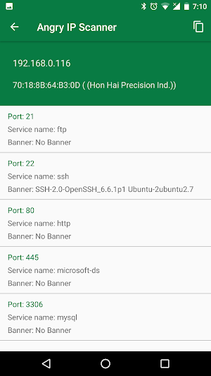Angry Port Scanner Screenshot 2
