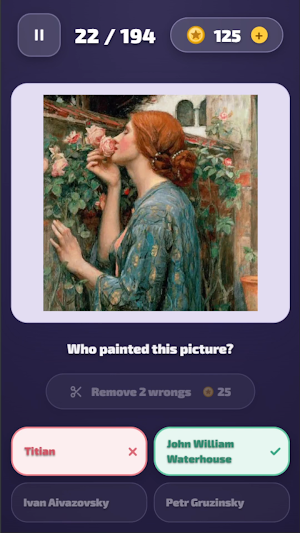 Art Quiz: Guess the Painting Screenshot 0