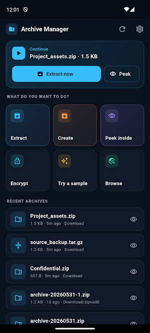 Zip Extractor — Unzip RAR 7Z Screenshot 1
