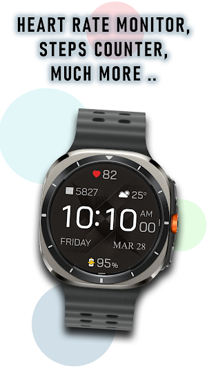 Time Canvas Digital Watch Face Screenshot 1
