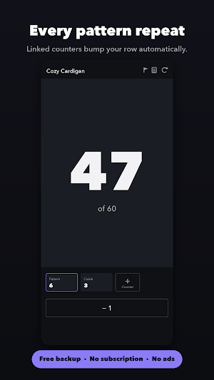 Row Counter: Knit & Crochet Screenshot 1
