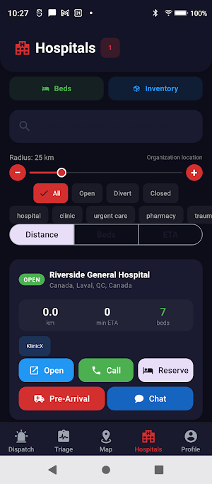 KlinicX Responder Screenshot 1