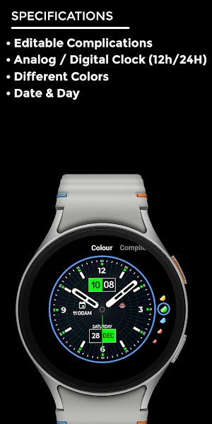 Night 73 - watch face Screenshot 3