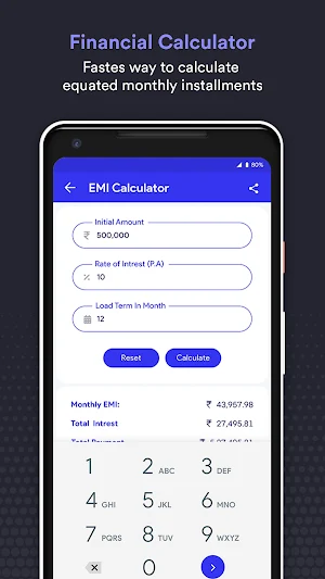 Loan EMI Calculator Screenshot 2
