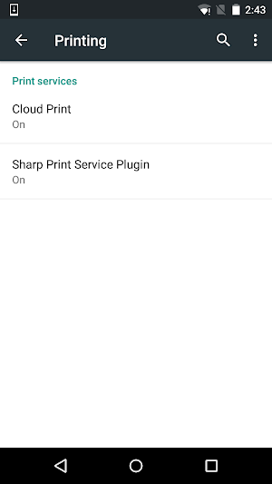 Sharp Print Service Plugin Screenshot 0