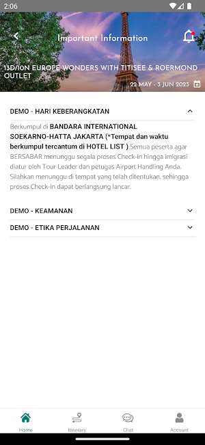 NADIA - Travel Planner Screenshot 1