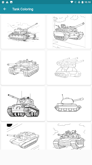 Coloring Military Tanks Screenshot 2