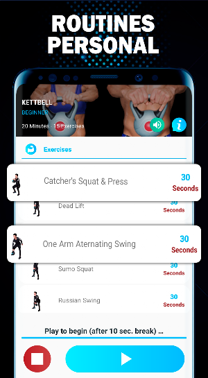 Kettlebell Workout App Screenshot 1
