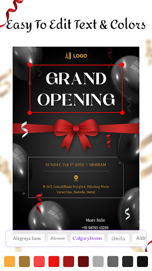 Grand Opening Invitation Card Screenshot 2
