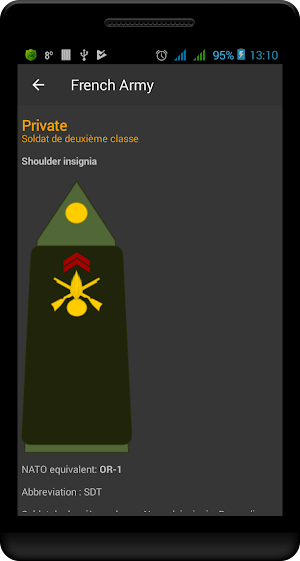 Military ranks of France Screenshot 1