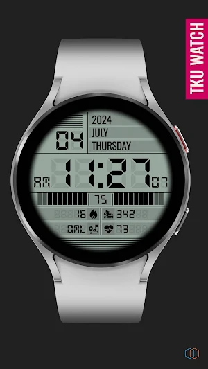 TkuWatch S014 Retro Watch Face Screenshot 3
