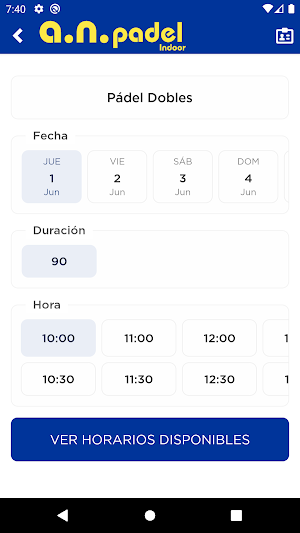 AN Padel Indoor Screenshot 3