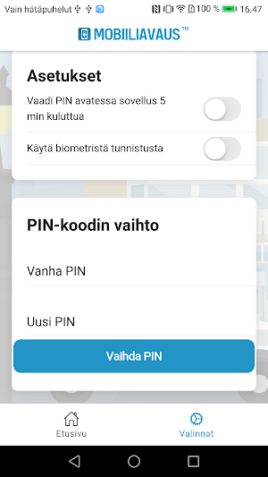 Mobiiliavaus Screenshot 3