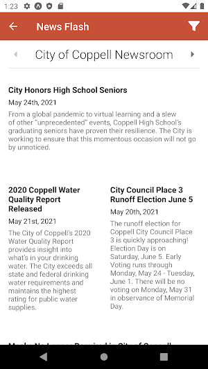 City of Coppell Connected Screenshot 1