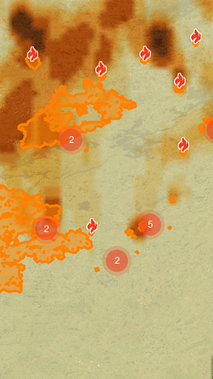 Fire Smoke Map Canada USA Screenshot 2