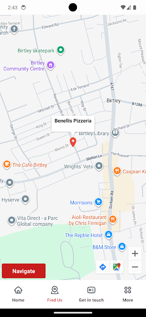 Benellis Pizzeria Screenshot 1