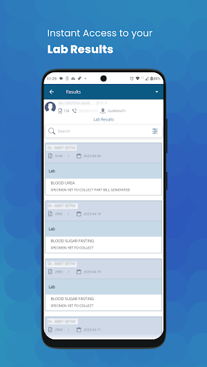 Indo States Patient Portal Screenshot 2