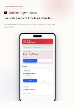 OnBox Repartidores Screenshot 2