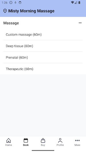 Misty Morning Massage Screenshot 1